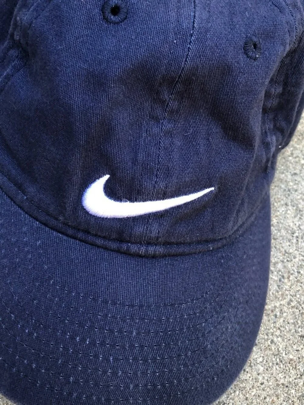 NIKE Fitted Hat Toddler Kids Blue Cap One Size Swoosh